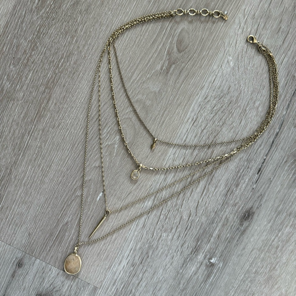 Lucky Brand boho tiered necklace - Picture 3 of 6